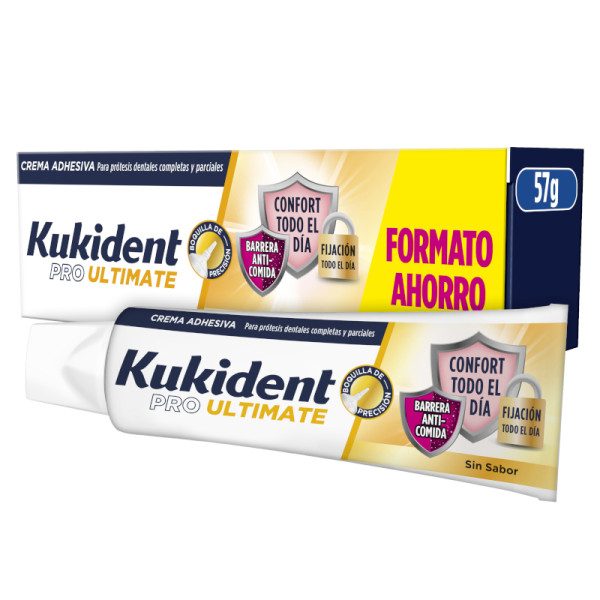 Kukident Pro Ultimate Creme Adesivo Próteses sem Sabor 57G